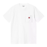 Carhartt WIP W' S/S Pocket Heart T-Shirt (White)