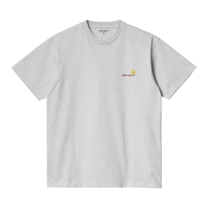 Carhartt WIP S/S American Script T (Ash Heather)