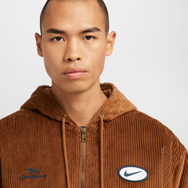 Nike Sb Full-Zip Hooded Corduroy Skate Jacket