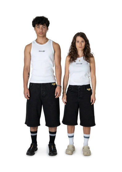 szorty Homeboy X-Tra Monster Denim Shorts (Black)