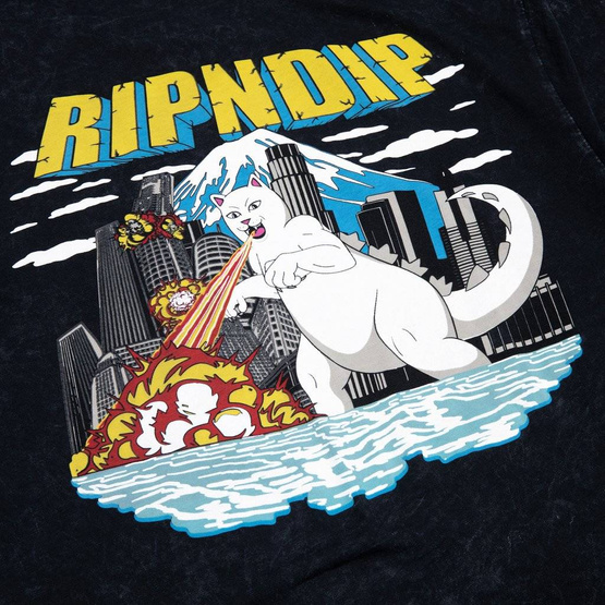 ripndip nermzilla long sleeve black mineral wash