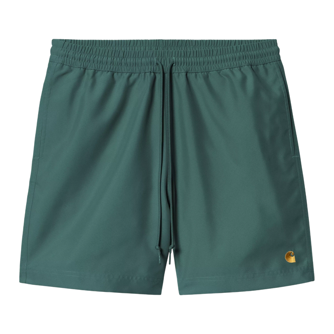szorty Carhartt WIP Chase Swim Trunks (Rainforest/Gold)