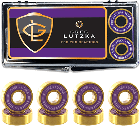 FKD Skateboard Bearings Greg Lutzka Pro Gold