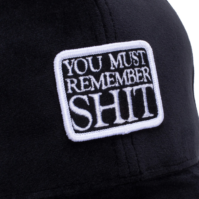  Fucking Awesome - Remember Shit Velvet Snapback (Black)