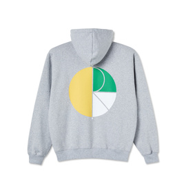 polar 3 tone fill logo hoodie grey