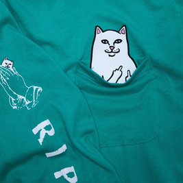 Longsleeve ripndip lord nermal pocket teal