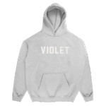 VIOLET x David Enth Zip Hoodie (Grey/White)