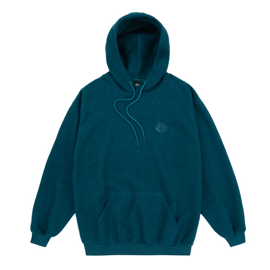 Magenta Patch hoodie petrol blue