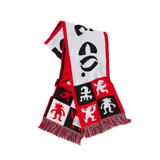 Szalik Polar Football Scarf | Checkers (Red)