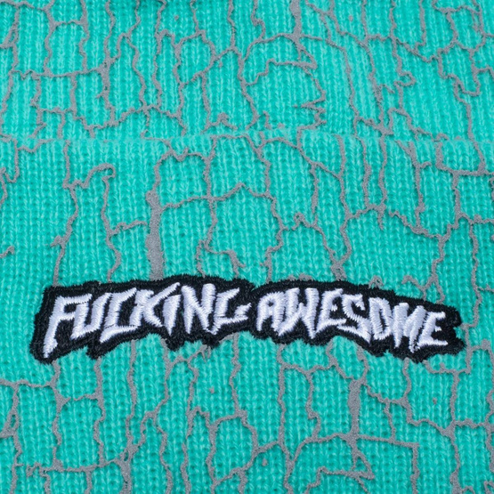 czapka zimowa Fucking Awesome Everyday camo cuff beanie turquoise