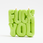 świeczka Wavey Casa Fuck You candle green