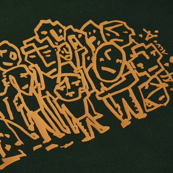 Polar Lunch Doodle Hoodie (Dark Green)