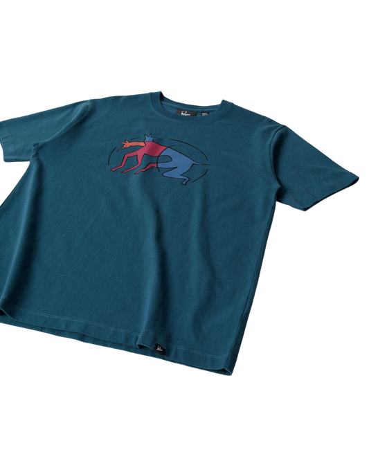 Koszulka By Parra The zoomies t-shirt mallard green