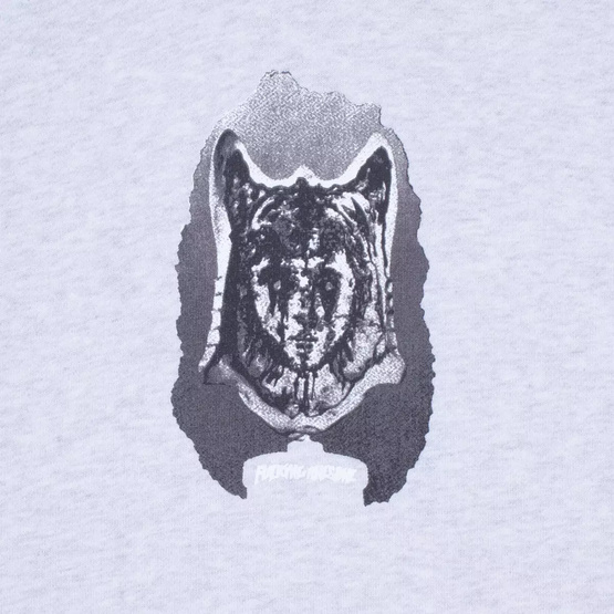 Fucking Awesome Cat Mask Hoodie (Heather Grey)