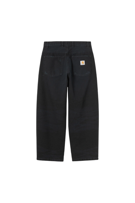 Carhartt WIP Brandon Pant Black, Grind washed