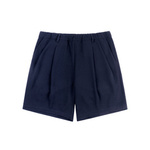 Dime Pleated Twill Shorts navy