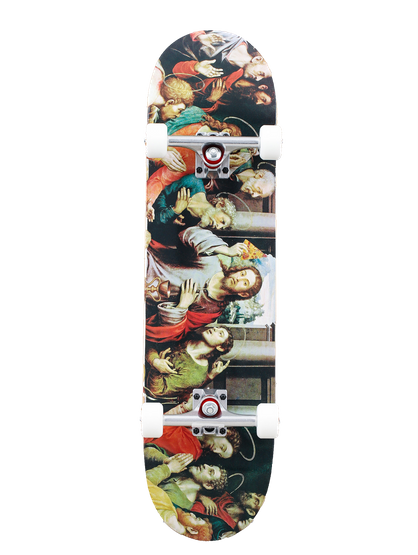 Pizza Skateboard Last Supper