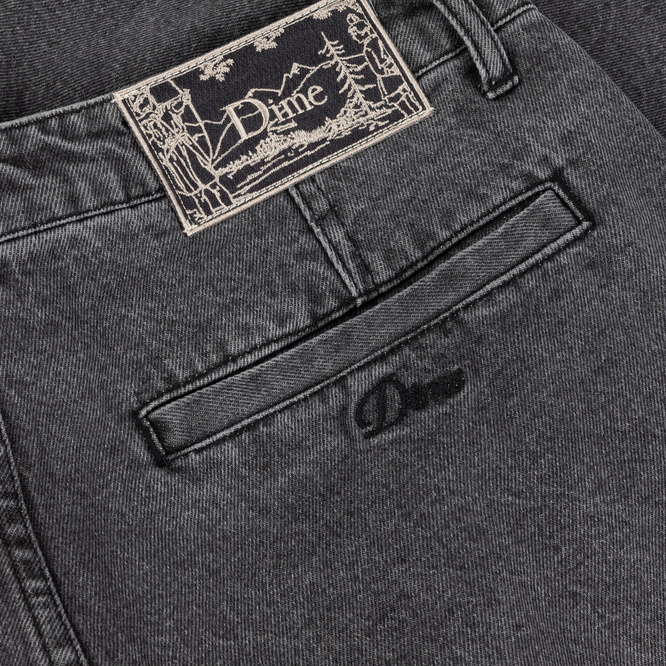 Szorty Dime Pleated Denim Shorts faded black