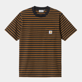koszulka Carhartt WIP S/S Seidler Pocket T-Shirt (Brown/Black)