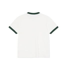 Polar Ringer Tee (Cloud White/ Dark Green)