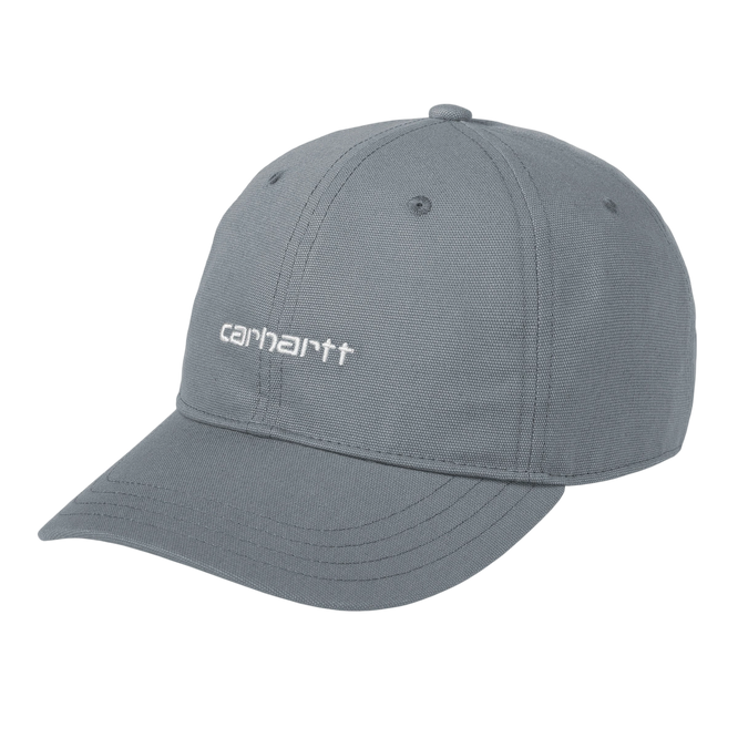 Carhartt WIP Canvas Script Cap (Dove Grey / Wax)