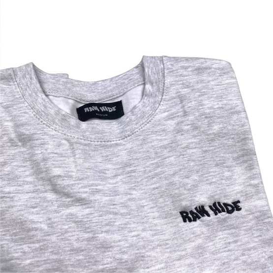 RAW HIDE OG MINILOGO CREWNECK / ASH GREY