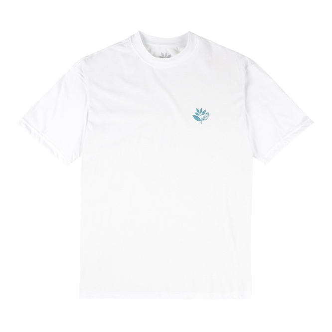 koszulka Magenta Deep Plant tee white