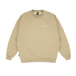crewneck Magenta Script Crewneck (Beige)