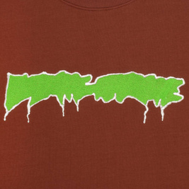 Fucking Awesome outline logo crewneck argan oil