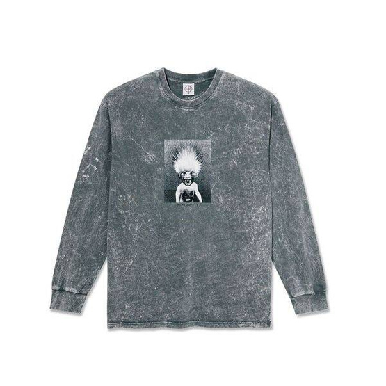 Polar Skate Co. Acid LS Tee | Demon Child  (Grey)