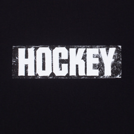 Hockey Sticker Logo Tee (Black)