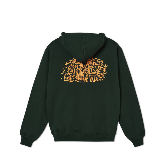 Polar Lunch Doodle Hoodie (Dark Green)