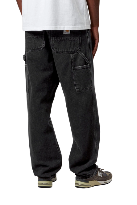 spodnie Carhartt WIP Single Knee Pant Black stone washed