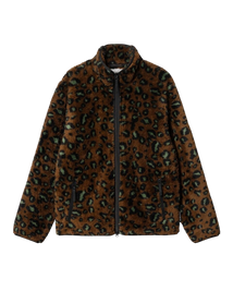 Carhartt WIP Jebson Sweat Jacket (Camo Leo, Tamarind Black)