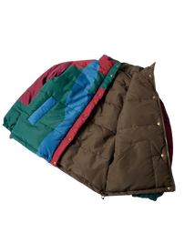 kurtka by Parra Protect The Sun Reversible Puffer Jacket (Brown)