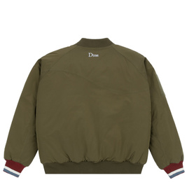 Dime Velcro Patch Bomber Jacket Asparagus