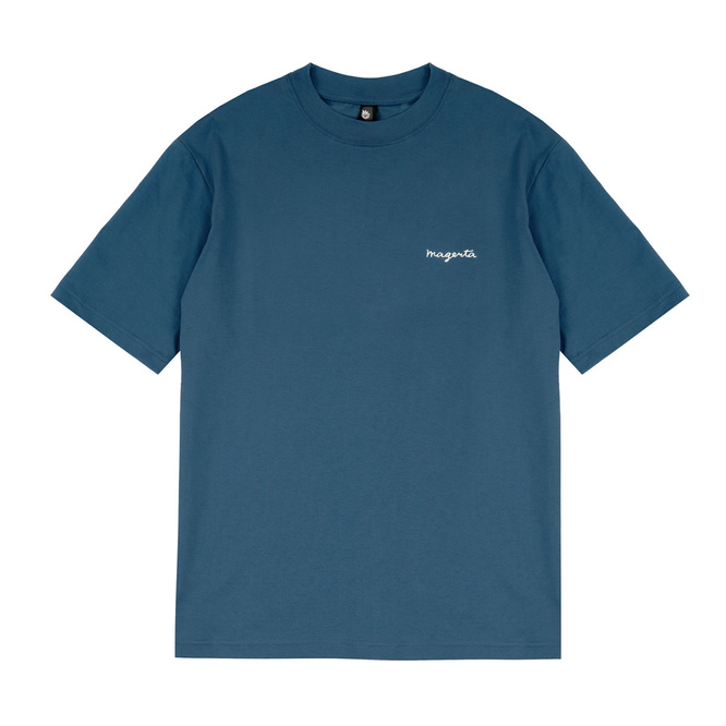 Magenta Pomme Tee (Petrol Blue)