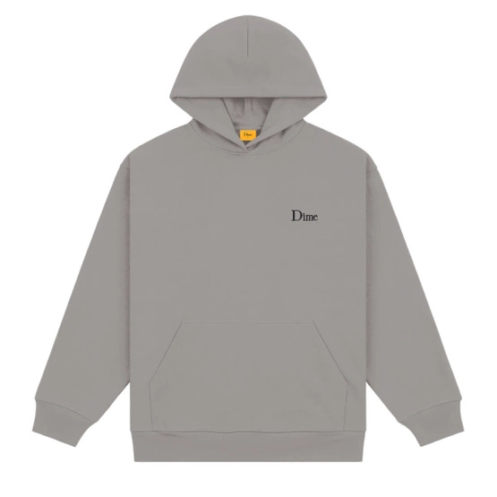  Dime Classic Small Logo Hoodie (Charcoal)