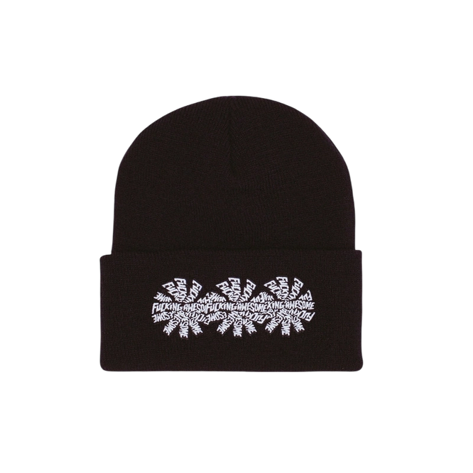 Czapka Fucking Awesome 3 spiral cuff beanie black