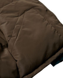 kurtka by Parra Protect The Sun Reversible Puffer Jacket (Brown)