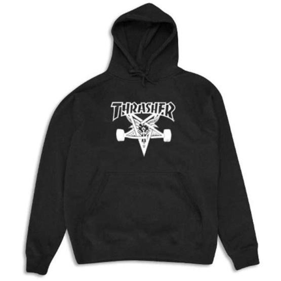 thrasher hood skate goat black