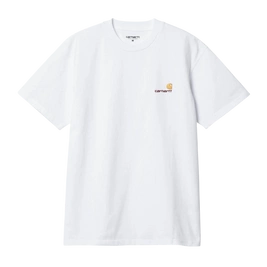 koszulka Carhartt WIP S/S American Script T (White)