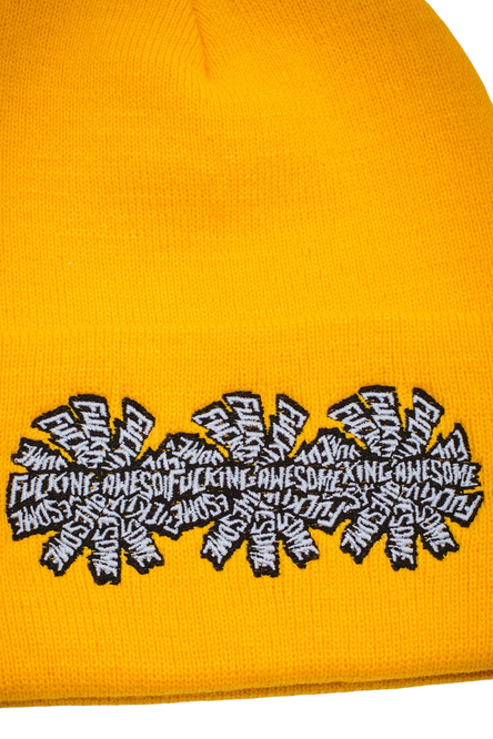 Czapka Fucking Awesome 3 spiral cuff beanie tan