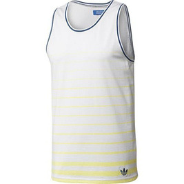 koszulka na ramiączkach striped tank white/peacit