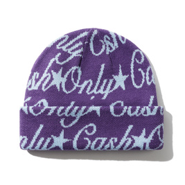 czapka Cash Only Script Beanie (Purple)