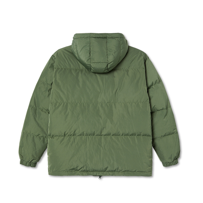 polar hood puffer light olive