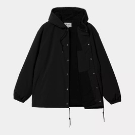 Carhartt WIP Hooded Coach Jacket (Black/White)