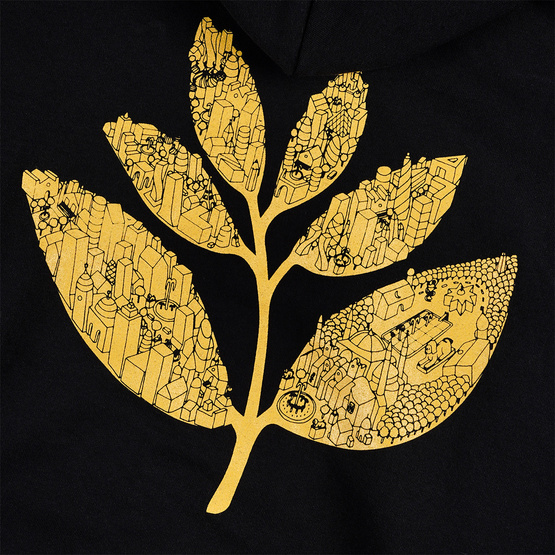 bluza magenta Plant City Hoodie - Black