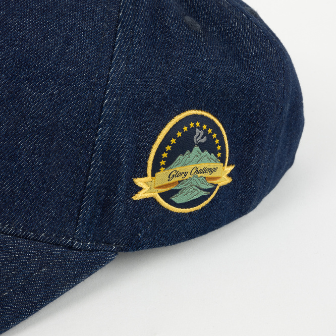 Dime Cursive D Full Fit Cap indigo denim