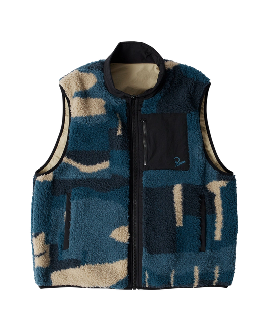 by Parra Infinite bird reversible vest (Navy/Beige)